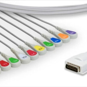 Burdick Compatible Direct-Connect EKG Cable - Snap